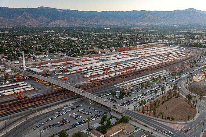 Aerial View of San Bernardino Intermodal Facility
